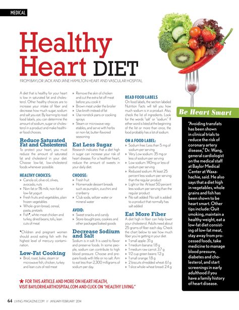 Printable Heart-Healthy Meal Plans