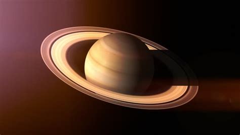 Rotation of the Planet Saturn Stock Footage Video (100% Royalty-free ...