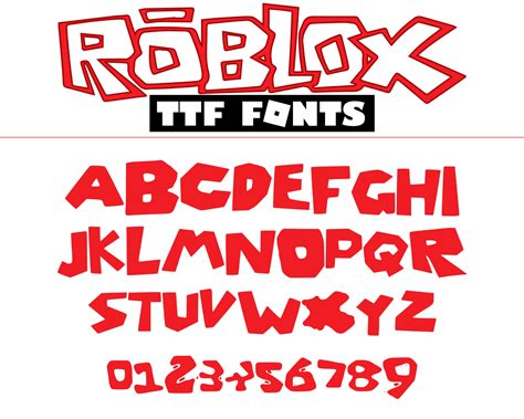 Roblox Font Roblox Svg Roblox Svg Files For Cricut Fonts For Cricut ...