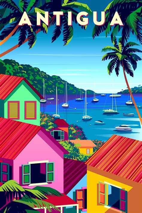 Caribbean Poster in 2021 | Travel posters, Vintage travel posters ...