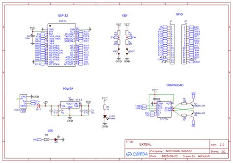 ESP32 SCHEMATIC. - OSHWLab