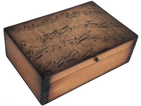 Music Sheet Memory Box - Relic Wood