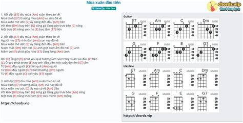 Sheet Nhạc: Mùa xuân đầu tiên - PDF - song lyric sheet | chords.vip