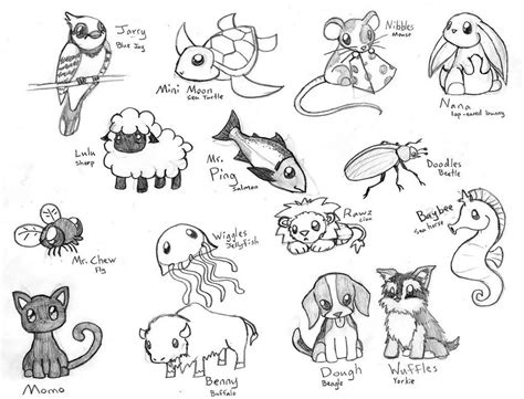 Kawaii+animal+drawing | Cute Chibi Animals 3 by ~CrimsonAngelofShadow ...