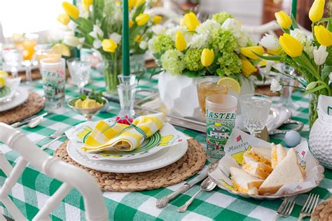 Masters Golf Tournament Tablescape - Pizzazzerie