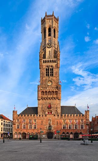 Belfry Tower In Bruges Belgium Stock Photo - Download Image Now - iStock