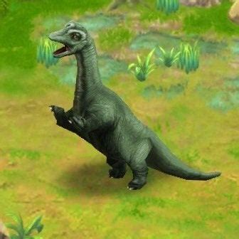 The baby brachiosaurus in this jurassic park game is pretty damn cute ...