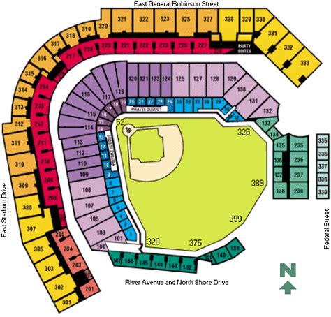 PNC Park Seating Chart & Game Information