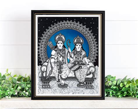 Rama Sita Art Print | Etsy India