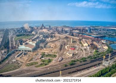 Aerial View Downtown Gary Indiana Steel Stock Photo 2021271914 ...