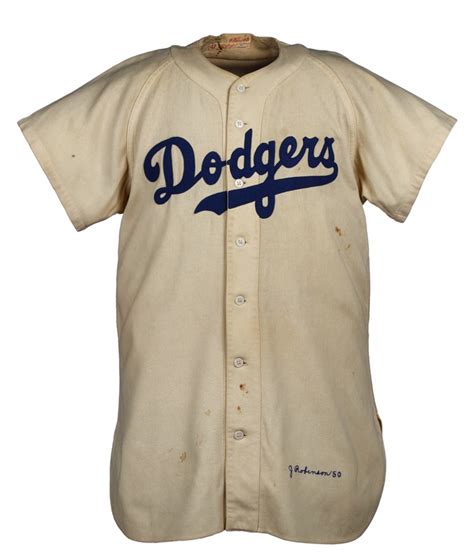 1950 Jackie Robinson Brooklyn Dodgers Game Worn Jersey