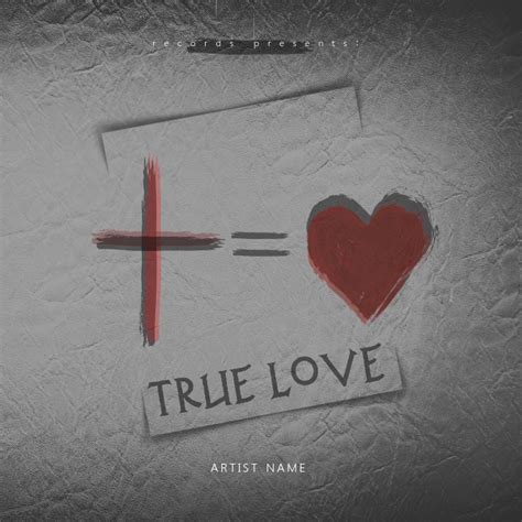 True Love album cover art template | PosterMyWall