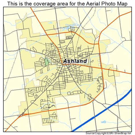 Ashland County OH Zip Code Wall Map Basic Style By MarketMAPS | Maps Of ...