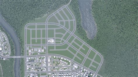 Building the road layout for a new part of the city : CitiesSkylines