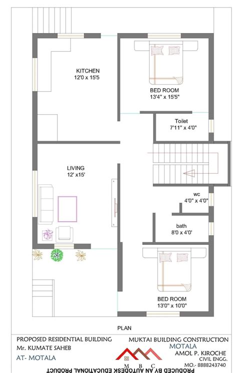 Autocad 2d Drawing House Plan - Design Talk