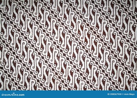 Parang Motif Batik, Is A Special Batik From Yogyakarta Stock Image ...