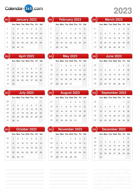 2023 Calendar