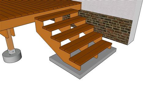 Deck Stairs Plans | MyOutdoorPlans | Free Woodworking Plans and ...