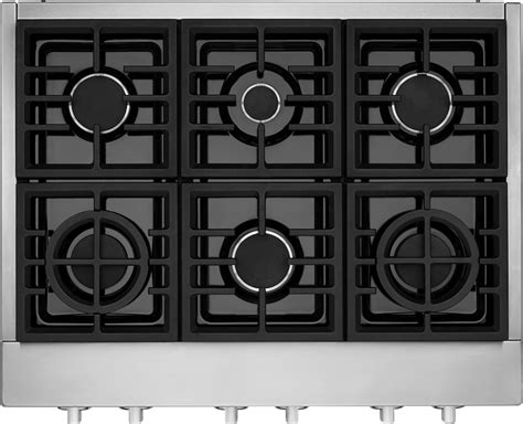 KitchenAid Commercial-Style 36" Built-In Gas Cooktop Stainless steel ...