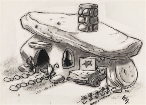 The Flintstones concept art by Ed Benedict (Hanna-Barbera, c. 1959) : r ...