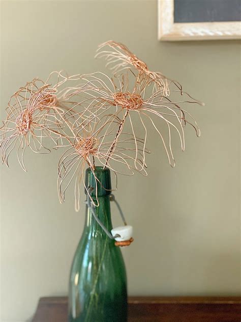 How to Make Wire Flowers DIY - MY 100 YEAR OLD HOME