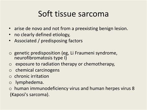 PPT - Soft tissue sarcoma PowerPoint Presentation, free download - ID ...