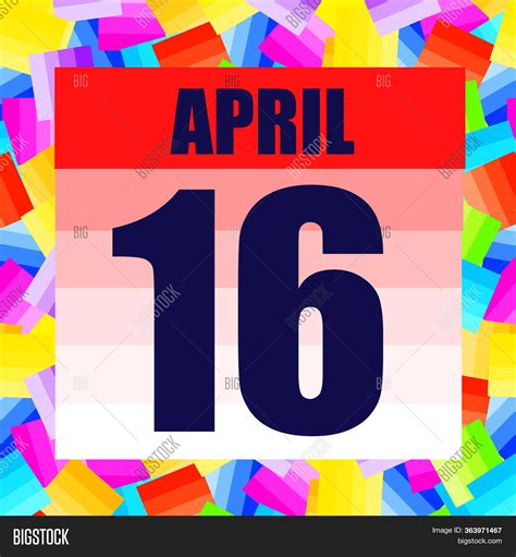 April 16 Icon. Image & Photo (Free Trial) | Bigstock