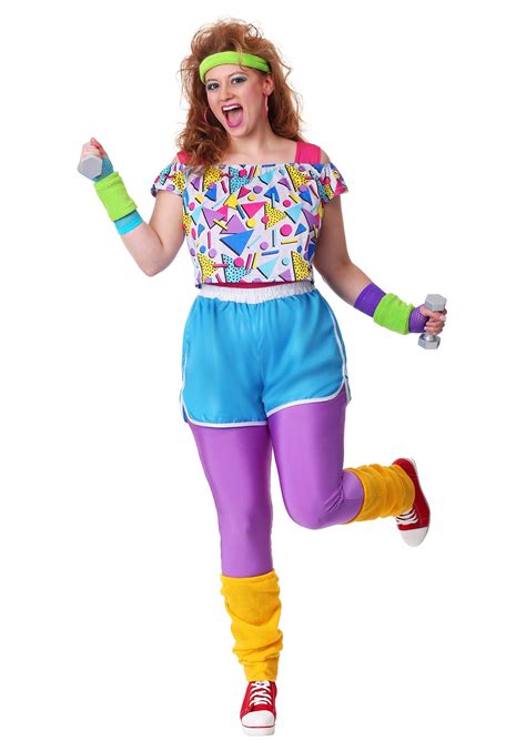 Work It Out 80s Women's Plus Size Costume