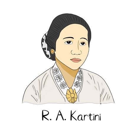 Kartini Day White Transparent, Kartini Day Potrait Illustration ...