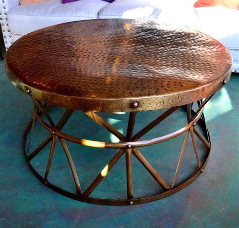 Hammered Copper Coffee Table