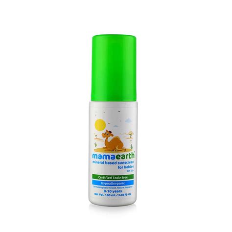 Buy Mamaearth Mineral Based Sunscreen for Babies Certified Toxin Free ...