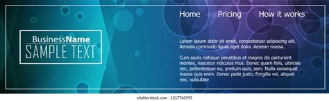 Blue Business Banner Background Trendy Banner Stock Vector (Royalty ...