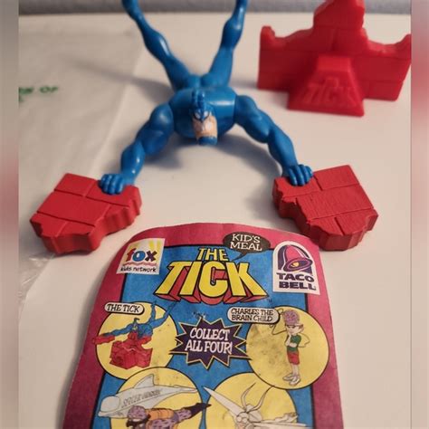 Applause | Toys | Taco Bell Kids Meal Toy The Tick Cartoon Balancing ...