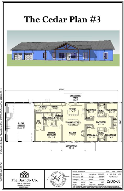 1 Story Home Floor Plans 4 Bedroom Barndominium | Viewfloor.co