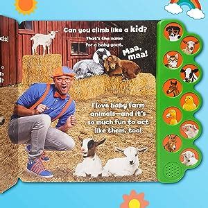 Blippi: Baby Farm Animals (10-Button Sound Books): Editors of Studio ...