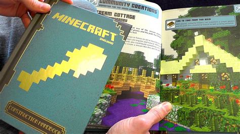 Minecraft Construction Handbook Guide Book Review - YouTube