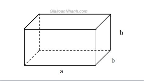 Tính diện tích hình hộp chữ nhật online | GiaitoanNhanh.com