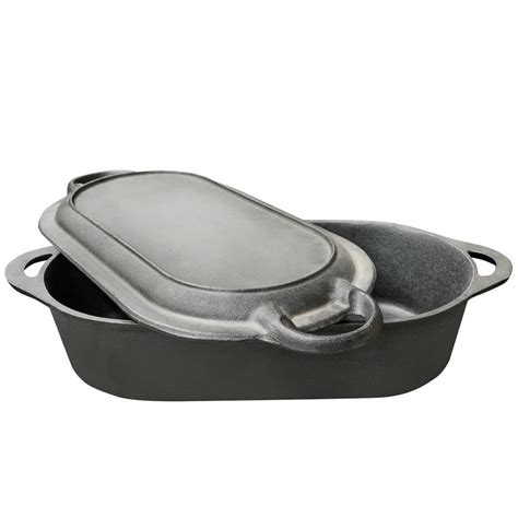 Oval Roasting Pan-Cast Iron Oval Roaster | Agri Supply 68889 | Agri Supply