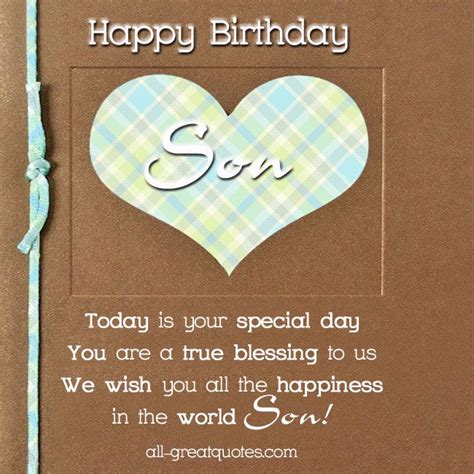 Happy Birthday To You | Birthday cards for son, Happy birthday wishes ...