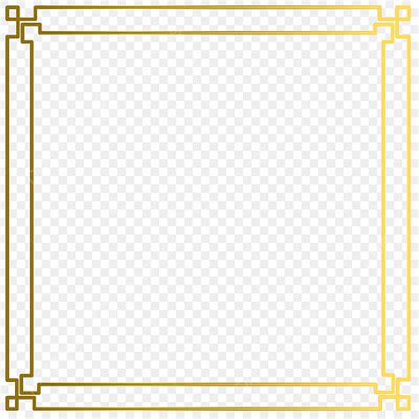 Simple Borders Clipart Transparent PNG Hd, Gold Simple Border Frame ...