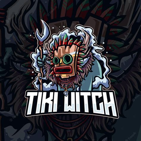 Premium Vector | Tiki Mask Mascot Logo