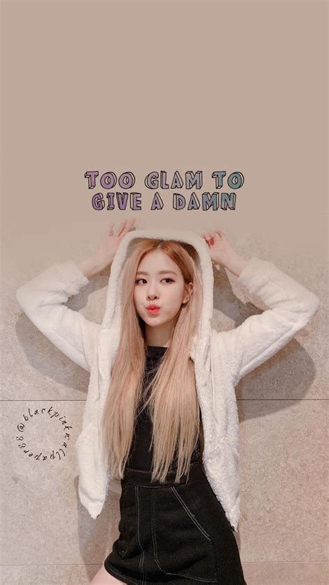 ROSÉ WALLPAPER | Blackpink rose, Rose pic, Blackpink