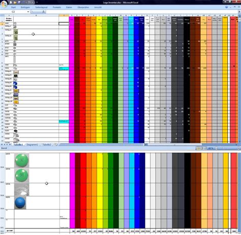 Colourful Excel Spreadsheet — db-excel.com