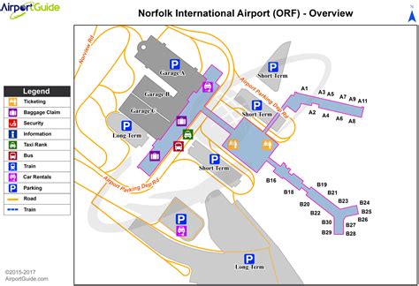 Norfolk - Norfolk International (ORF) Airport Terminal Maps ...