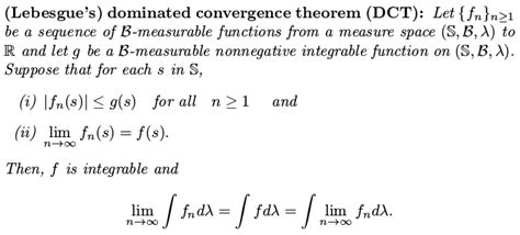 measure theory - Explain the use of Dominated Convergence Theorem ...