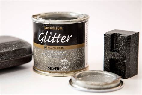 Rust-Oleum - Glitter Paint Silver 125ml : Designer Paint