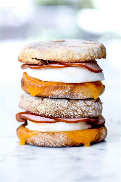 Healthy Egg McMuffin Recipe | foodiecrush.com