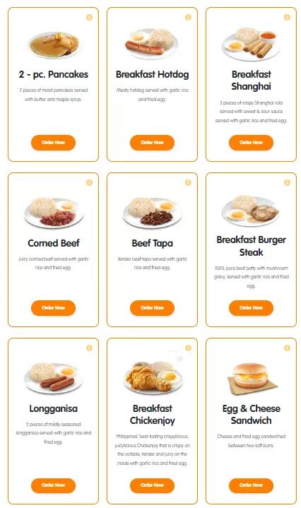 JOLLIBEE Menu With Updated Prices Philippines 2024