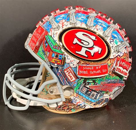 San Francisco 49ers Hand Painted Helmets | Fazzino