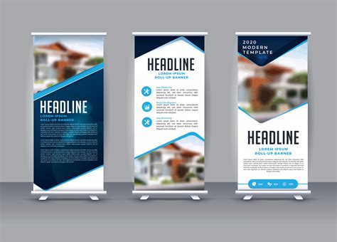 Roll Up Banner Template Vector Art, Icons, and Graphics for Free Download